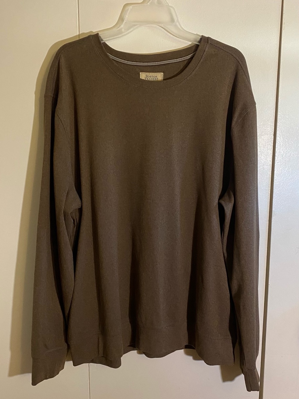 Boston Traders Men's Dark Brown Crewneck Sweater